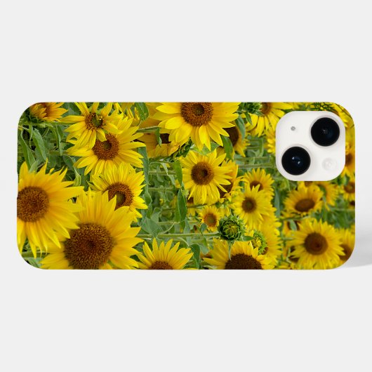 Gele zonnebloemen Case-Mate iPhone case (Achterkant (horizontaal))