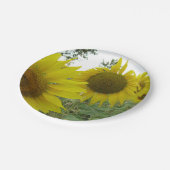 Gele Zonnebloemen Custom Paper Borden 7 in Papieren Bordje (Gekanteld)