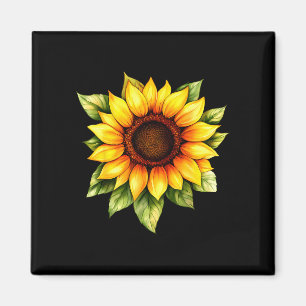 Gele zonnebloemen cute zomer bloemen bloemrijk magneet