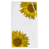 Gele zonnebloemen Dank je huwelijk Klein Cadeauzakje (Achterkant)