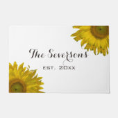 Gele zonnebloemen deurmat (Voorkant)