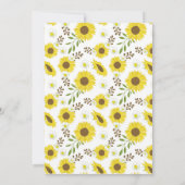 Gele zonnebloemen Eerste Heilige Communauteit Uitn Kaart (Achterkant)