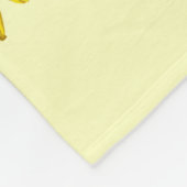 Gele zonnebloemen en het zomerpatroon van honingbi fleece deken (Hoek)