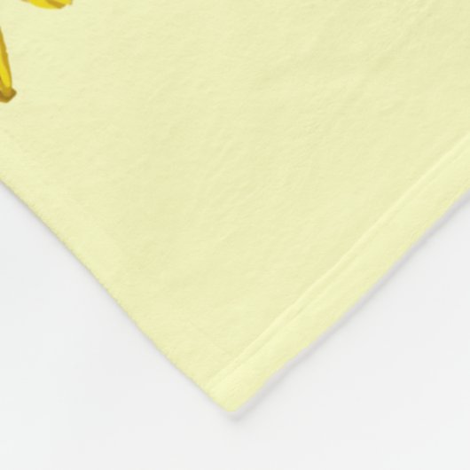 Gele zonnebloemen en het zomerpatroon van honingbi fleece deken (Hoek)