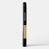 Gele zonnebloemen en zwarte en goudstrips Case-Mate iPhone case (Achterkant / Rechts)