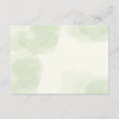 Gele zonnebloemen Groene Eucalyptus Weddenschap De Informatiekaartje (Achterkant)