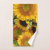 Gele zonnebloemen Handdoekset Bathroom Geel Bruin Bad Handdoek (Handdoek)