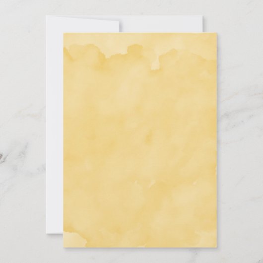 Gele zonnebloemen Ice Cone Vrijgezellenfeest in Kaart (Achterkant)