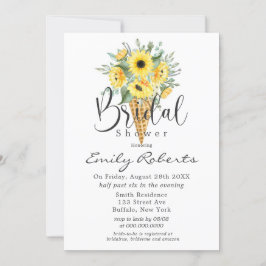 Gele zonnebloemen Ice Cone Vrijgezellenfeest in Kaart