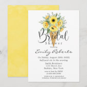 Gele zonnebloemen Ice Cream Cone Vrijgezellenfeest Kaart (Voorkant / Achterkant)