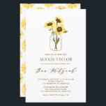 Gele Zonnebloemen in Jar Bar Mitzvah Uitnodiging<br><div class="desc">Nodig familie en vrienden aan uw gebeurtenis met deze klantgerichte bar mitzvah uitnodiging uit. Het bevat gele zonnebloemen in een moeraspot. Personaliseer u door uw gegevens toe te voegen. Deze uitnodiging voor zonnebloempitten is ideaal voor elk thema of seizoen.</div>