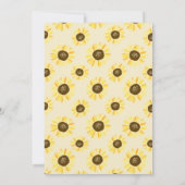 Gele zonnebloemen in Mason Jar Summer Baptisme Kaart (Achterkant)