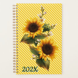 Gele Zonnebloemen Jaarlijks Planner