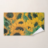 Gele Zonnebloemen Kunstwerk | Handdoekset Bad Handdoek (Handdoek)