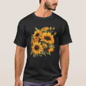 Gele Zonnebloemen Leuke zomerbloemen Bloemen Bloem T-shirt (Voorkant)