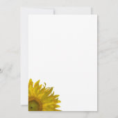 Gele zonnebloemen Moederdag Brunch Uitnodiging (Achterkant)