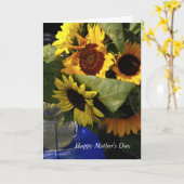 Gele Zonnebloemen Moederdag kaart (Gele Bloem)