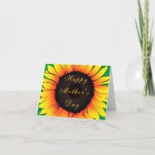 Gele Zonnebloemen Moederdag Kaart (Voorkant)