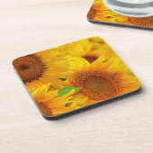 Gele zonnebloemen Onderzetter (Linkerzijde)