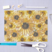  Gele Zonnebloemen Ontschrooiing Tissuepapier (Craft)