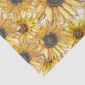  Gele Zonnebloemen Ontschrooiing Tissuepapier (Detail)