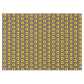 Gele zonnebloemen op lichtbruine tablet tafelkleed (Voorkant (Horizontaal))