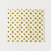 Gele Zonnebloemen Patroon Wandtapijt Wandkleed (Voorkant (horizontaal))