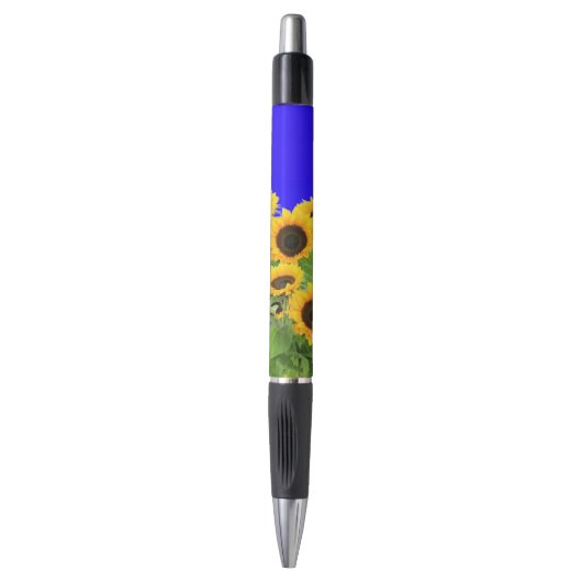 Gele Zonnebloemen Pen (Voorkant Verticaal)