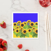 Gele Zonnebloemen servetten (Insitu)