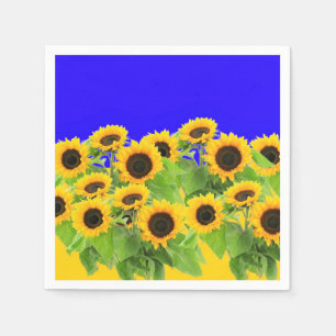 Gele Zonnebloemen servetten