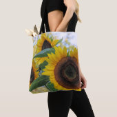 Gele zonnebloemen - tas (Dichtbij)