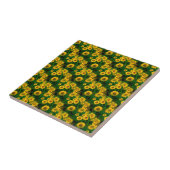 gele zonnebloemen tegeltje (Zijkant)