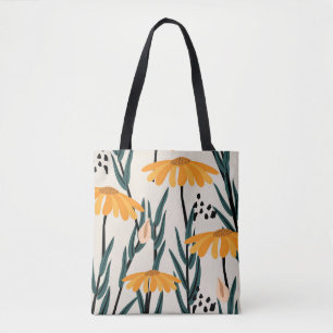 Gele zonnebloemen tote bag