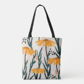 Gele zonnebloemen tote bag (Achterkant)