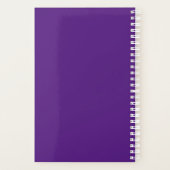 Gele zonnebloemen Trendy Paarse Floral Planner (Achterkant)