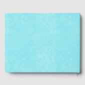 Gele zonnebloemen Turquoise  Truck Wedding Gastenboek (Achterkant)