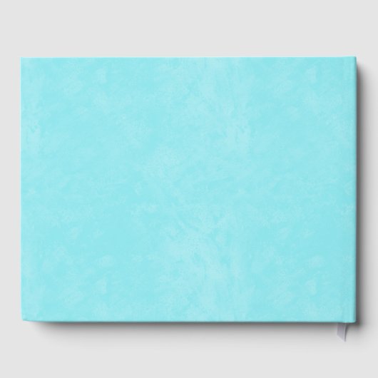 Gele zonnebloemen Turquoise  Truck Wedding Gastenboek (Achterkant)