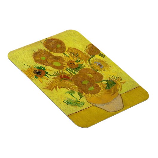 Gele zonnebloemen  Van Gogh Floral Painting Magneet (Rechterzijde)