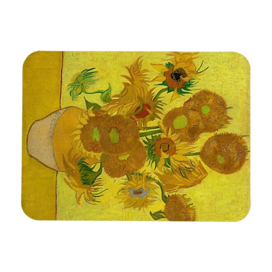 Gele zonnebloemen  Van Gogh Floral Painting Magneet (Horizontaal)