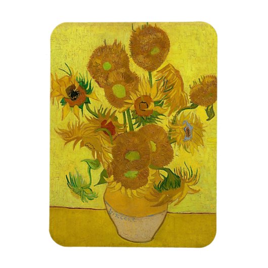 Gele zonnebloemen  Van Gogh Floral Painting Magneet (Verticaal)