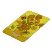 Gele zonnebloemen  Van Gogh Floral Painting Magneet (Linkerzijde)