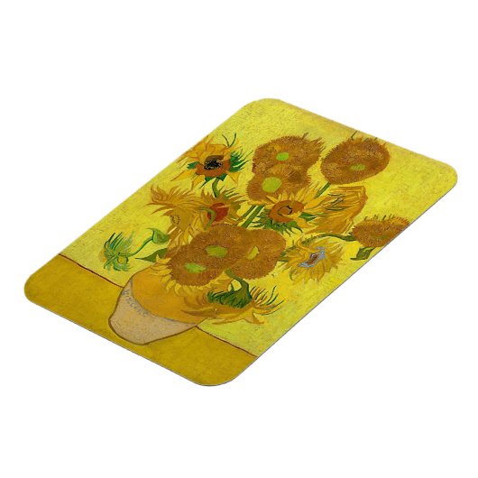 Gele zonnebloemen  Van Gogh Floral Painting Magneet (Linkerzijde)