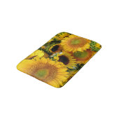 Gele zonnebloemen, vers van de boerenmarkt badmat (Gekanteld)