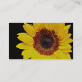 Gele zonnebloemen visitekaartje (Achterkant)