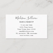 Gele zonnebloemen, Visitekaartje en Makeup (Achterkant)