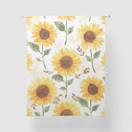 Gele Zonnebloemen Waterverf Bloemige Whimsical