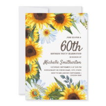 Gele Zonnebloemen Witte Madeliefjes 60e Verjaardag