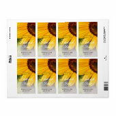 Gele zonnebloemen Zomdag Wijn Eigen label (Full Sheet)