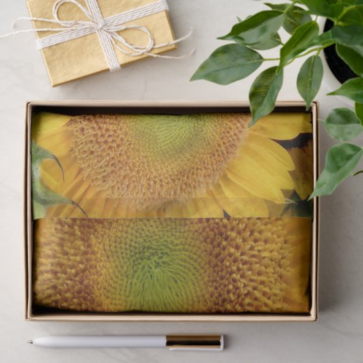 Gele Zonnebloemen Zomer Weefsel Papier Wrap (Geschenk)