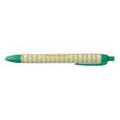 Gele zonnebloemen zwarte inkt pen (Bodem)